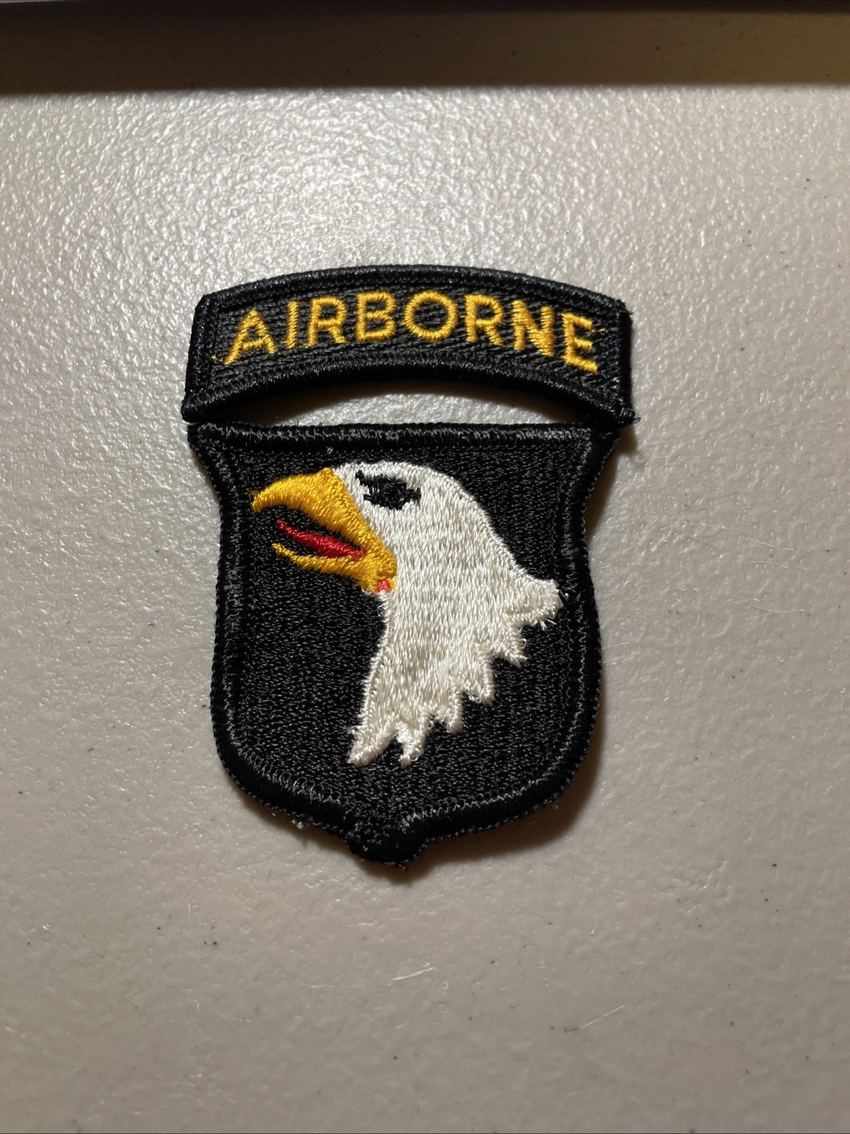 101st Airborne Division Patch Two Piece Tab US Army Vietnam Era WWII Pattern