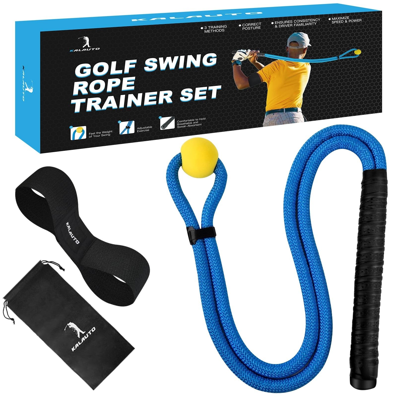 Golf Rope Swing Trainer Set-Golf Swing Training Aid,Improved Golfers Swing an...