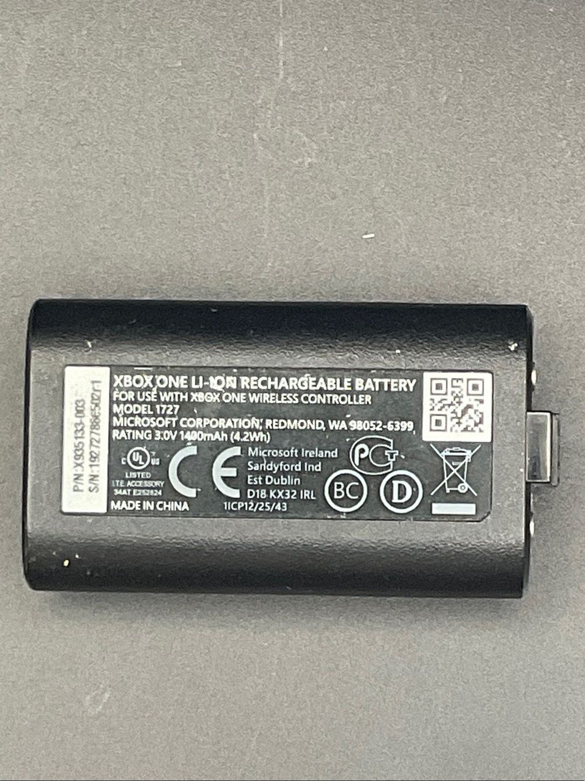 Microsoft Xbox Rechargeable Battery Pack – Black