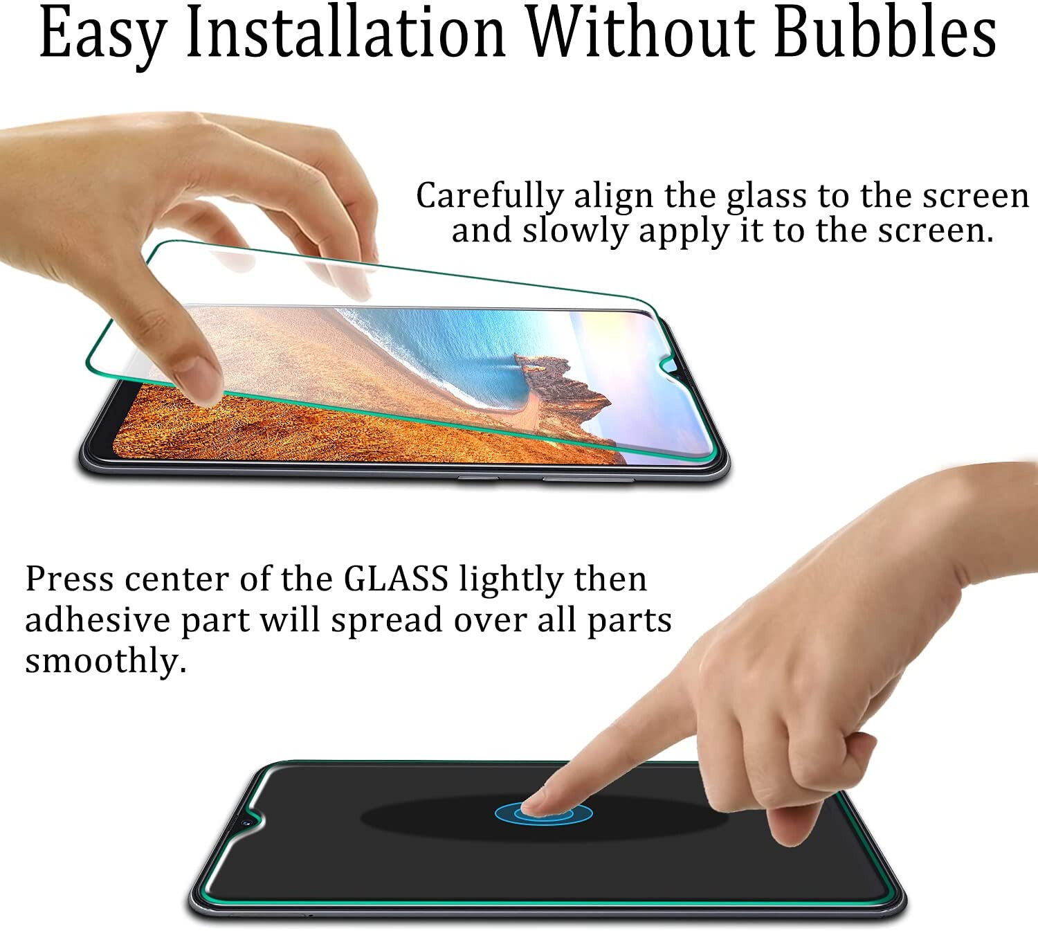 2Pack Tempered Glass Screen Protector for Samsung Galaxy S21 FE 5G