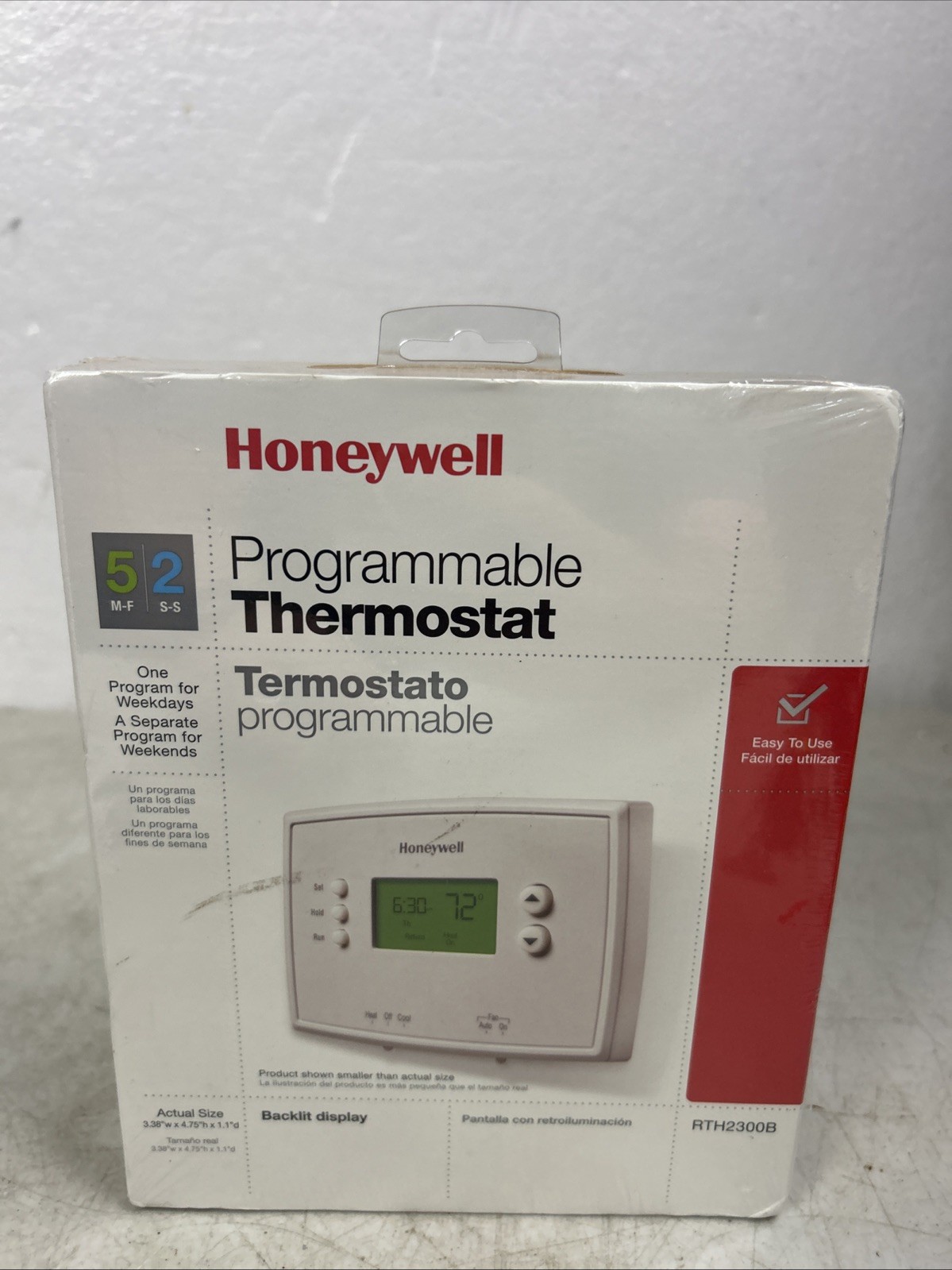 Honeywell RTH2300B 5-2 Day Programmable Thermostat Heating & Cooling ~ BRAND NEW