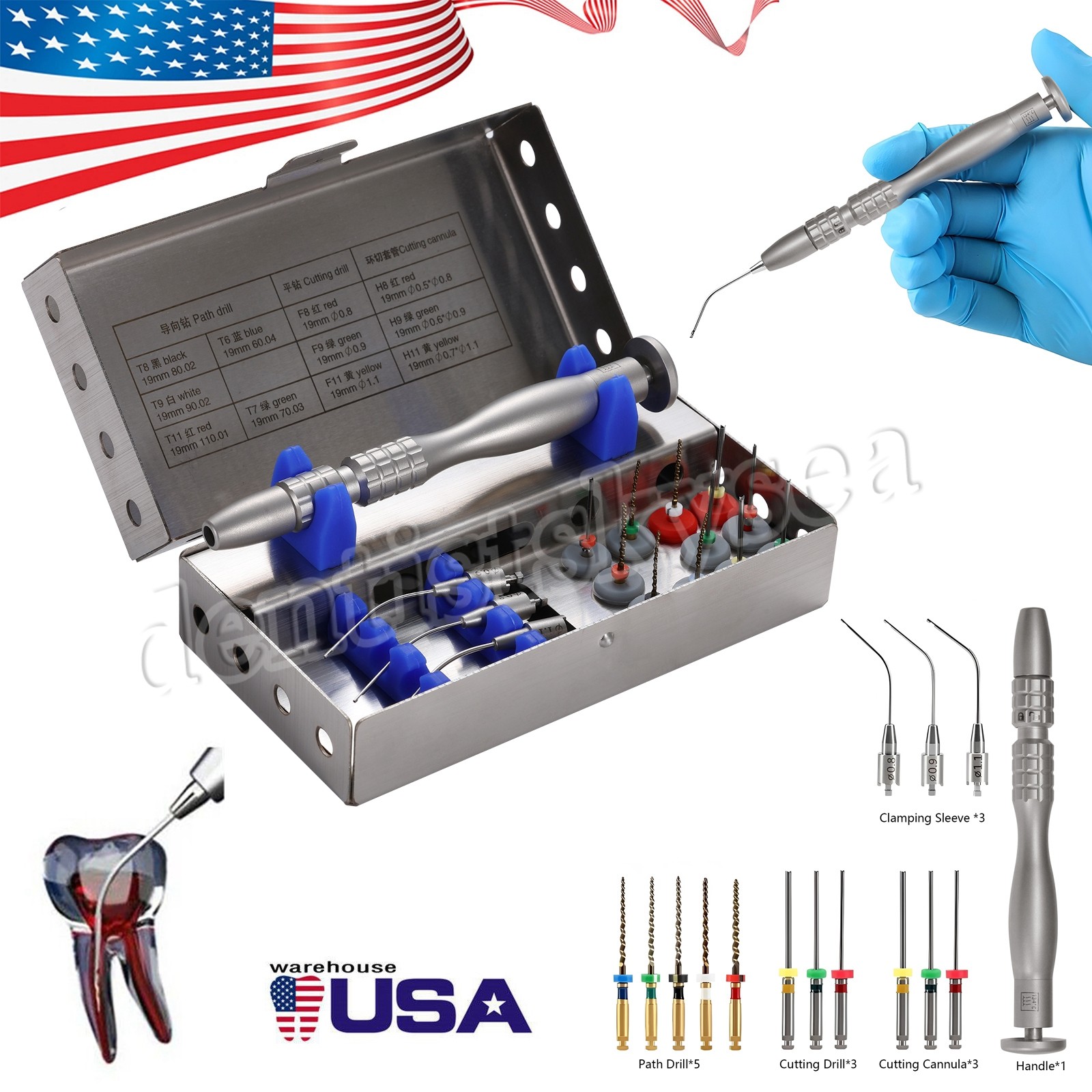 Dental Root Canal File Extractor Endo Broken Files Removal System Holder Tools