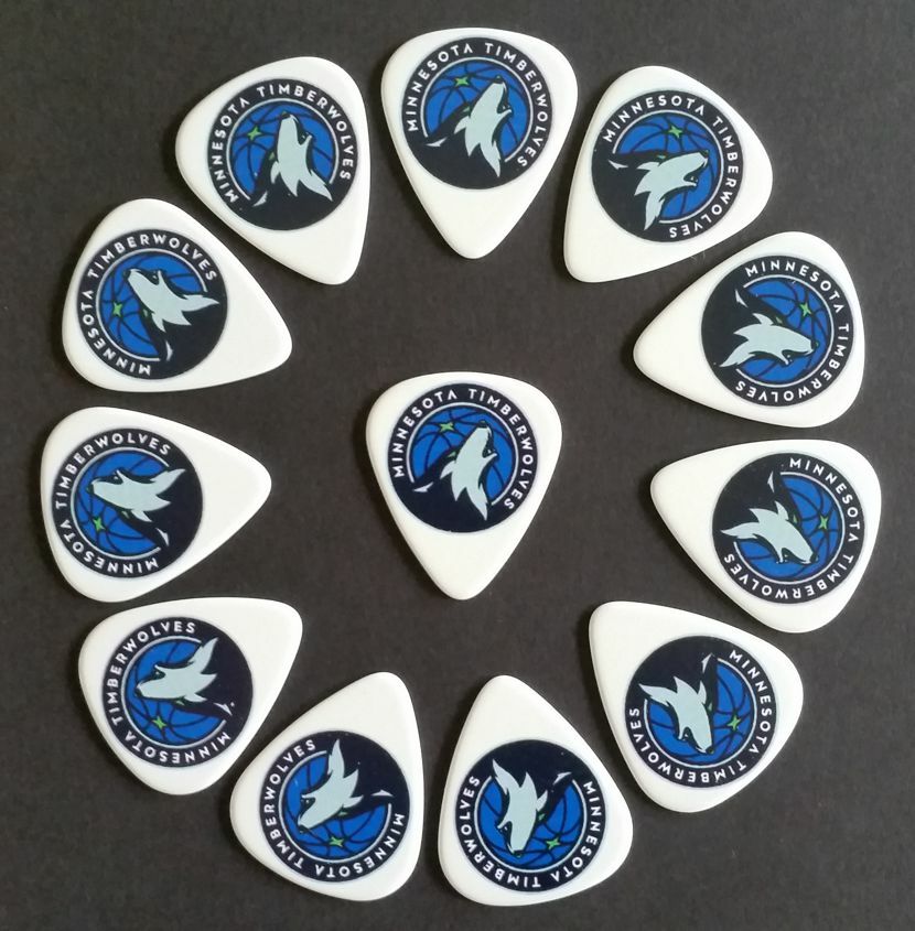 Minnesota Timberwolves Logo Guitar Picks (12 picks) - (Buy 2, save 50% on 2nd)