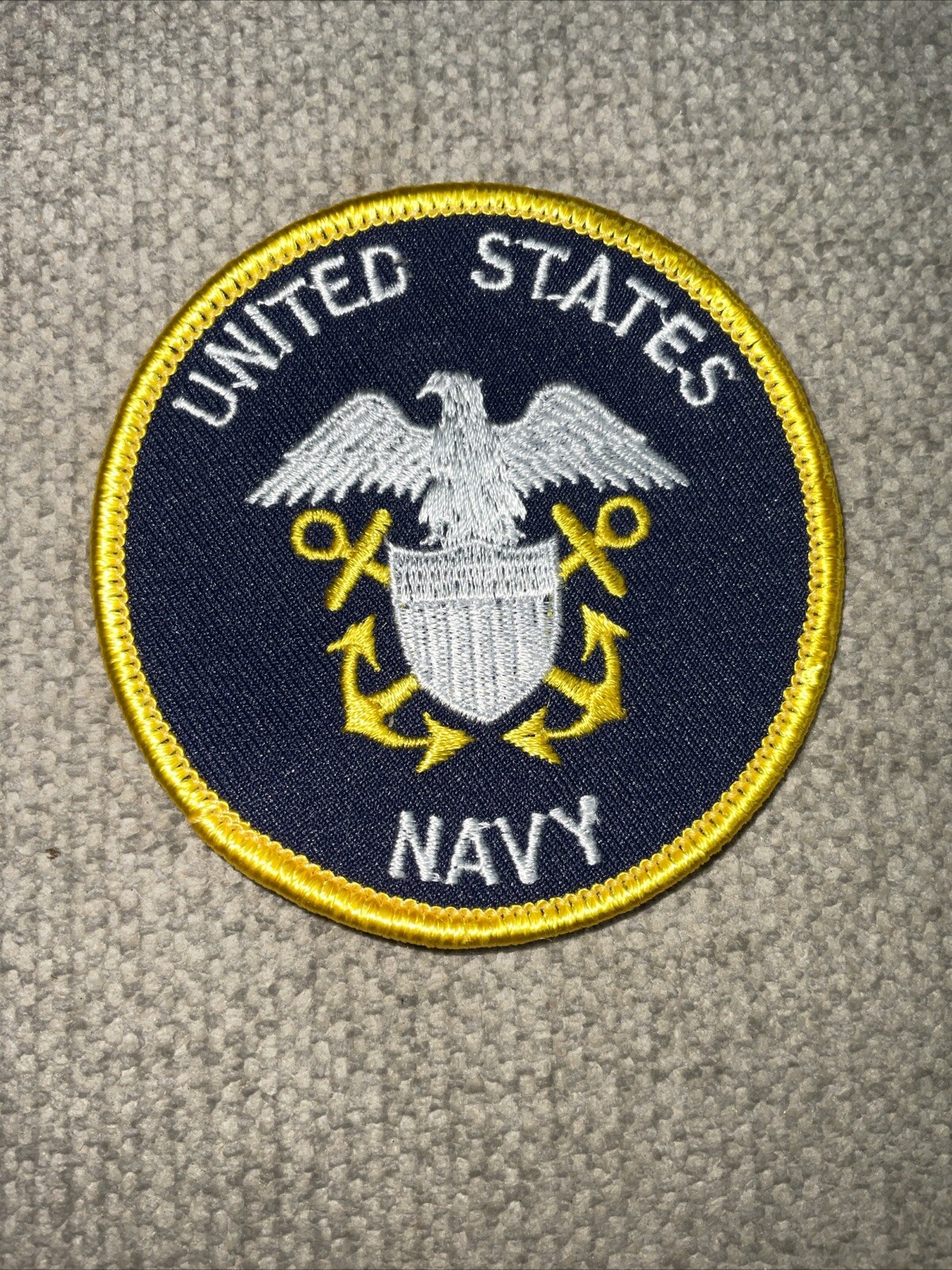 U.S. NAVY EMBROIDERED PATCH UNITED STATES NAVY  Embroidered 3 Inch See Pics
