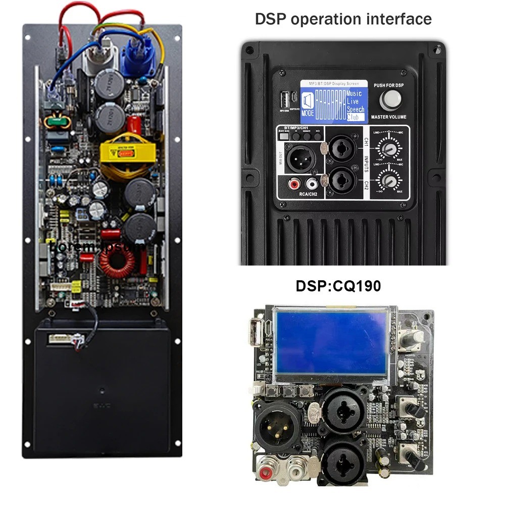 650W Amplifier Modules DSP 2-Channel Active Module with Fan Cooling