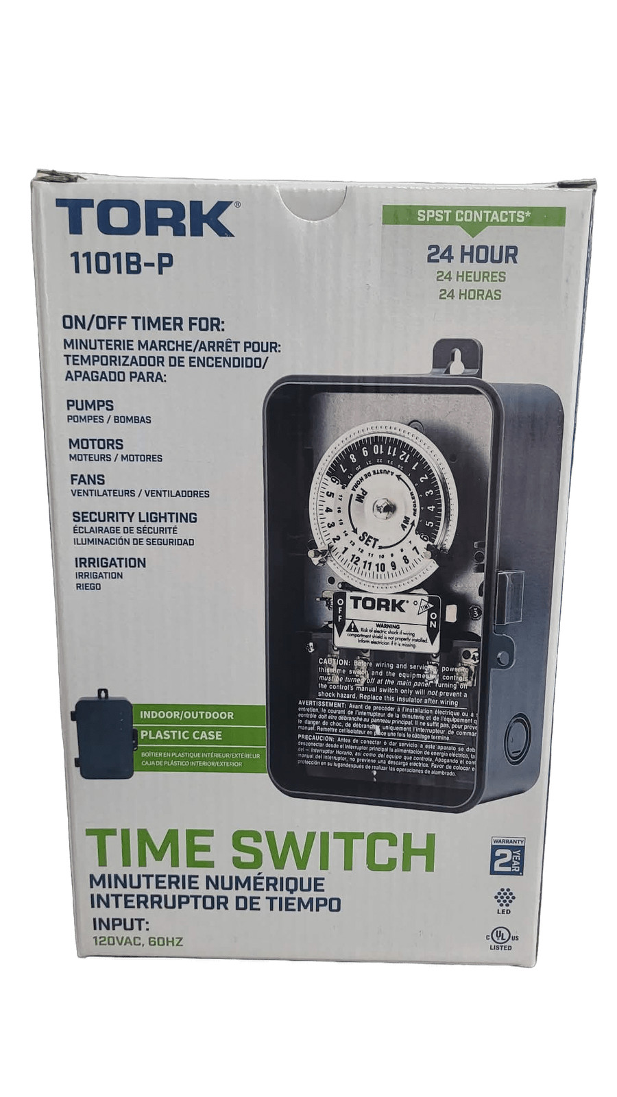 TORK 40 Amp 24-Hour Indoor/Outdoor Mechanical Time Switch