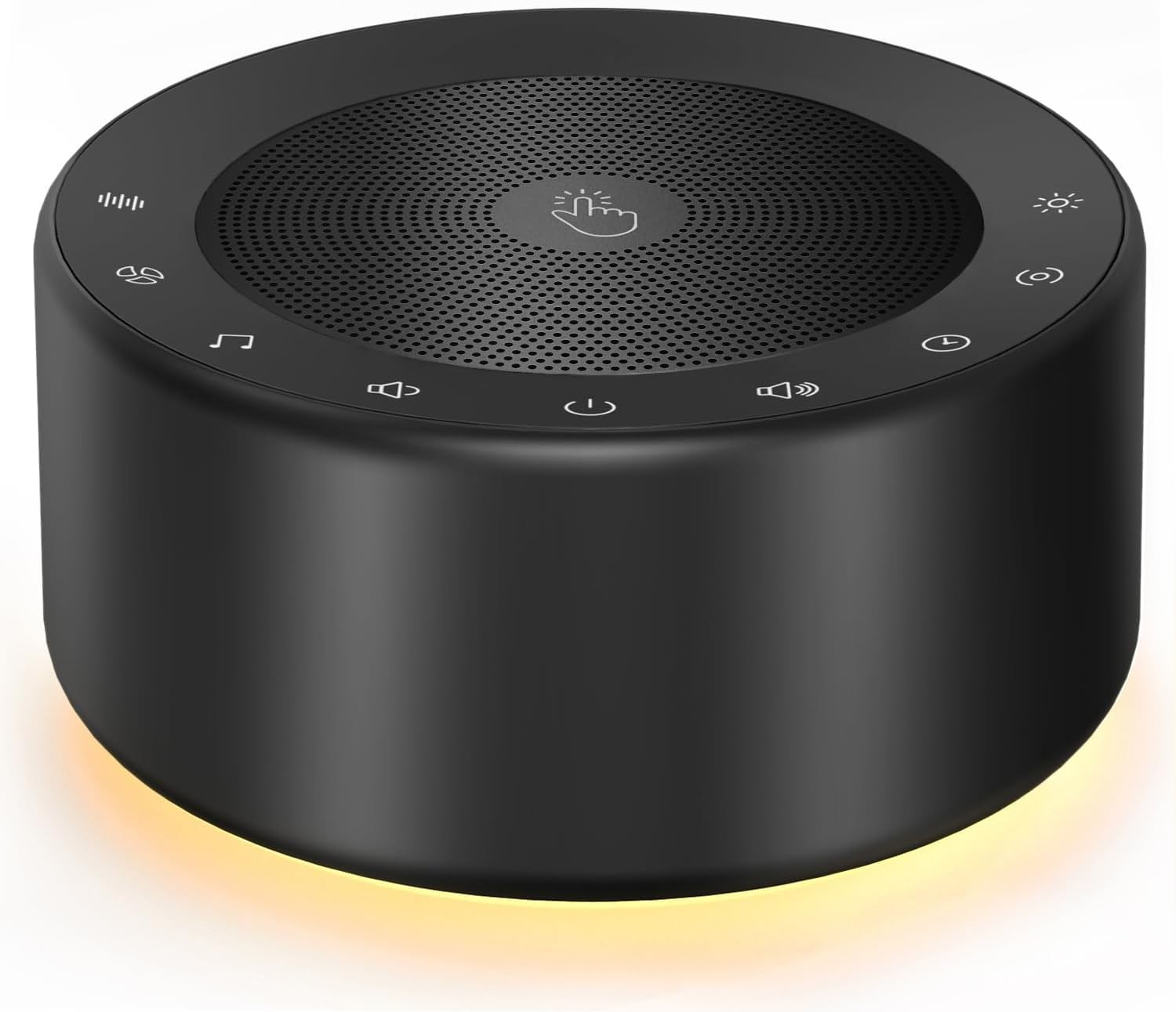 Kipcush White Noise Machine for Baby & Adults, 30 Standard, Angel V2 Black
