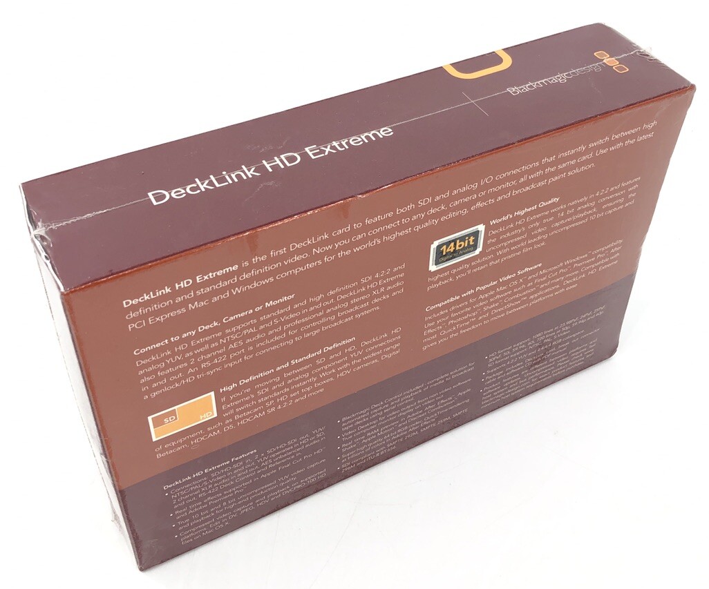 Black Magic Design Decklink HD SD Extreme Capture Card PCIe Video Card SDI New