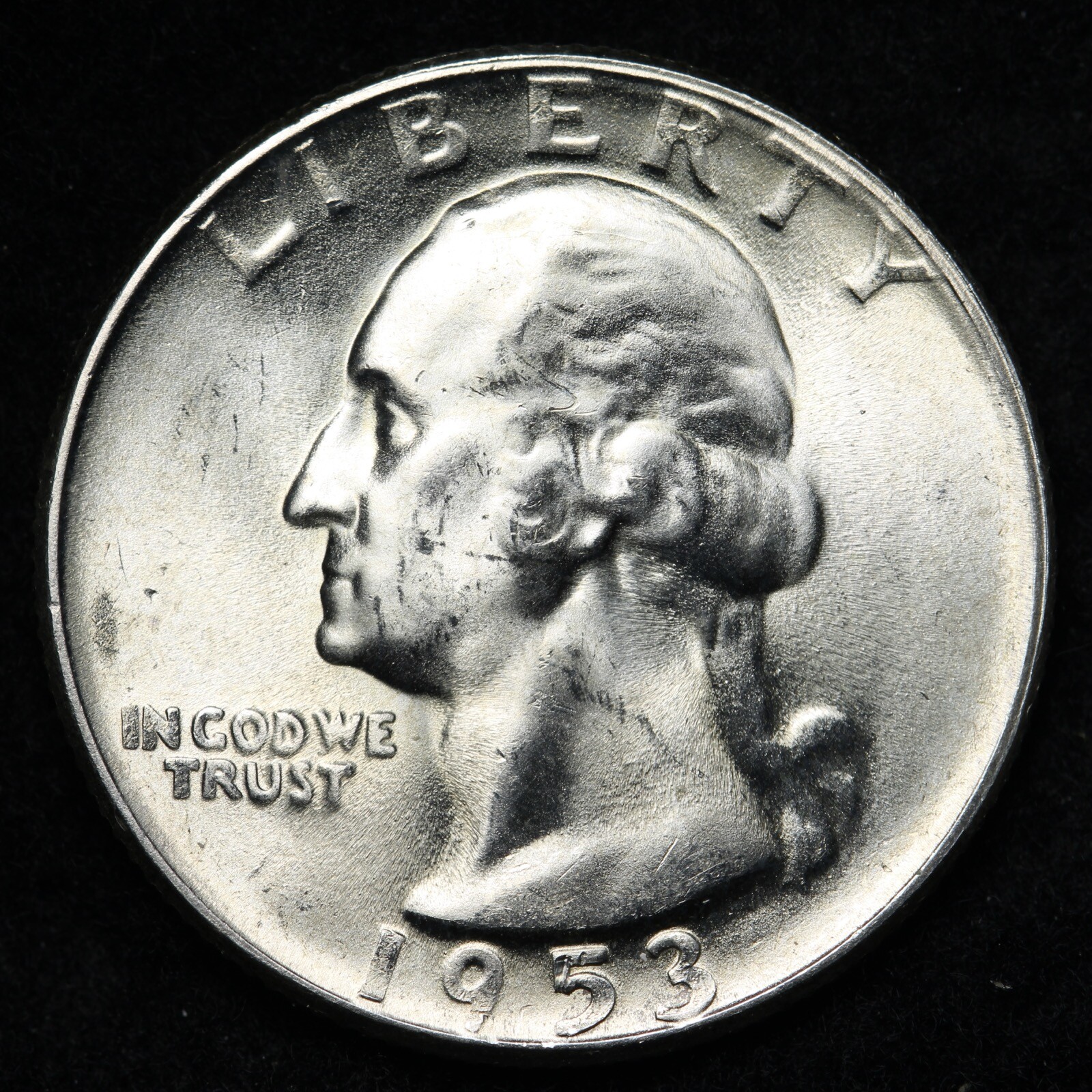 1953-S Washington Silver Quarter CHOICE BU *UNCIRCULATED* MS E322 XCR