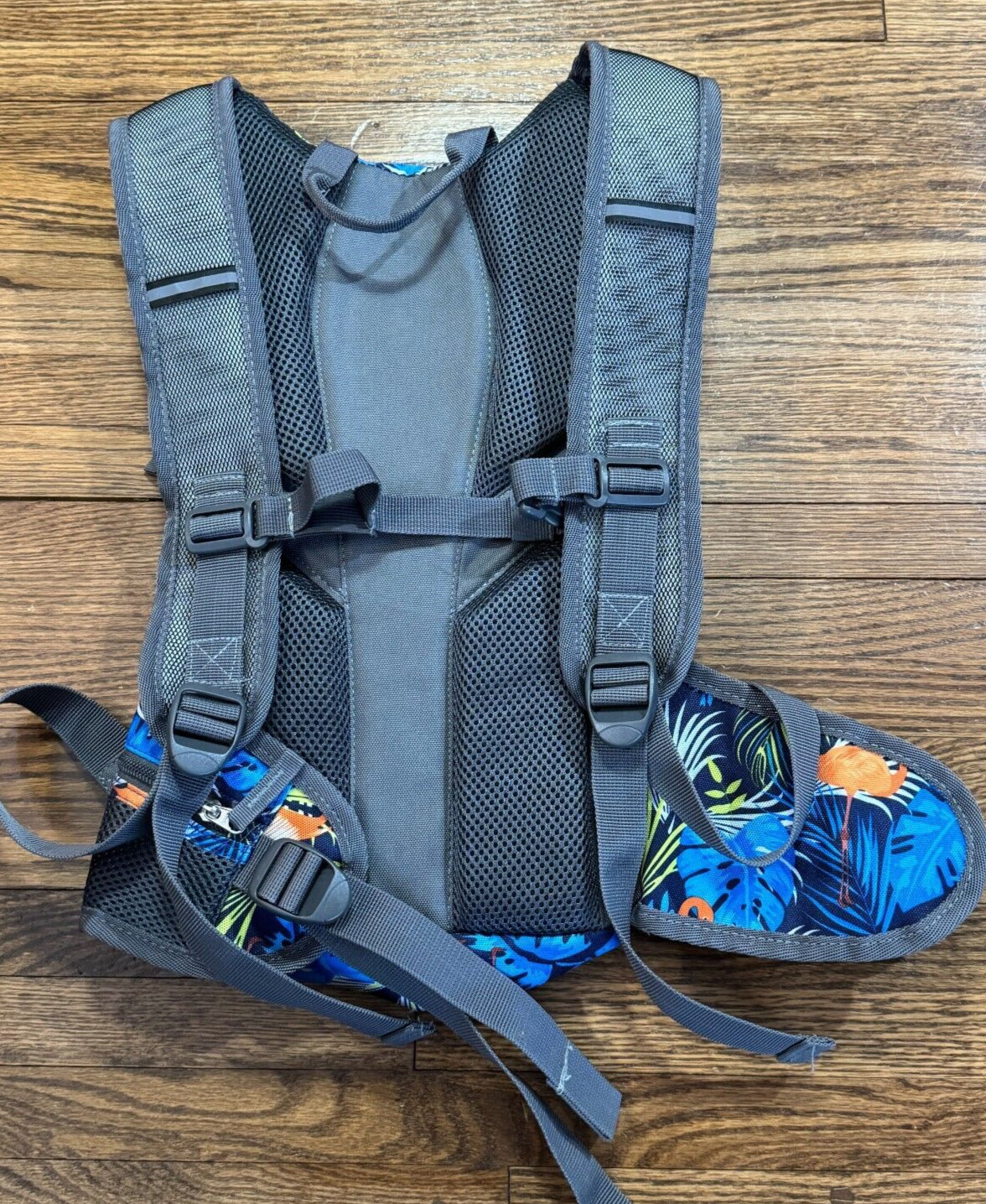 Cloudveil Hiking Backpack Blue Flamingos GREAT CONDITION!