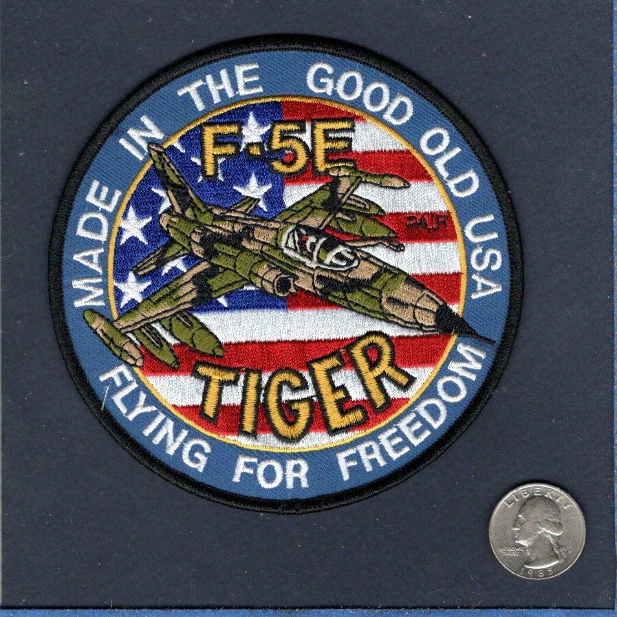 F-5 F-5E TIGER USAF NAVY Top Gun TFS FS VNAF Foreign Northrop Squadron Patch