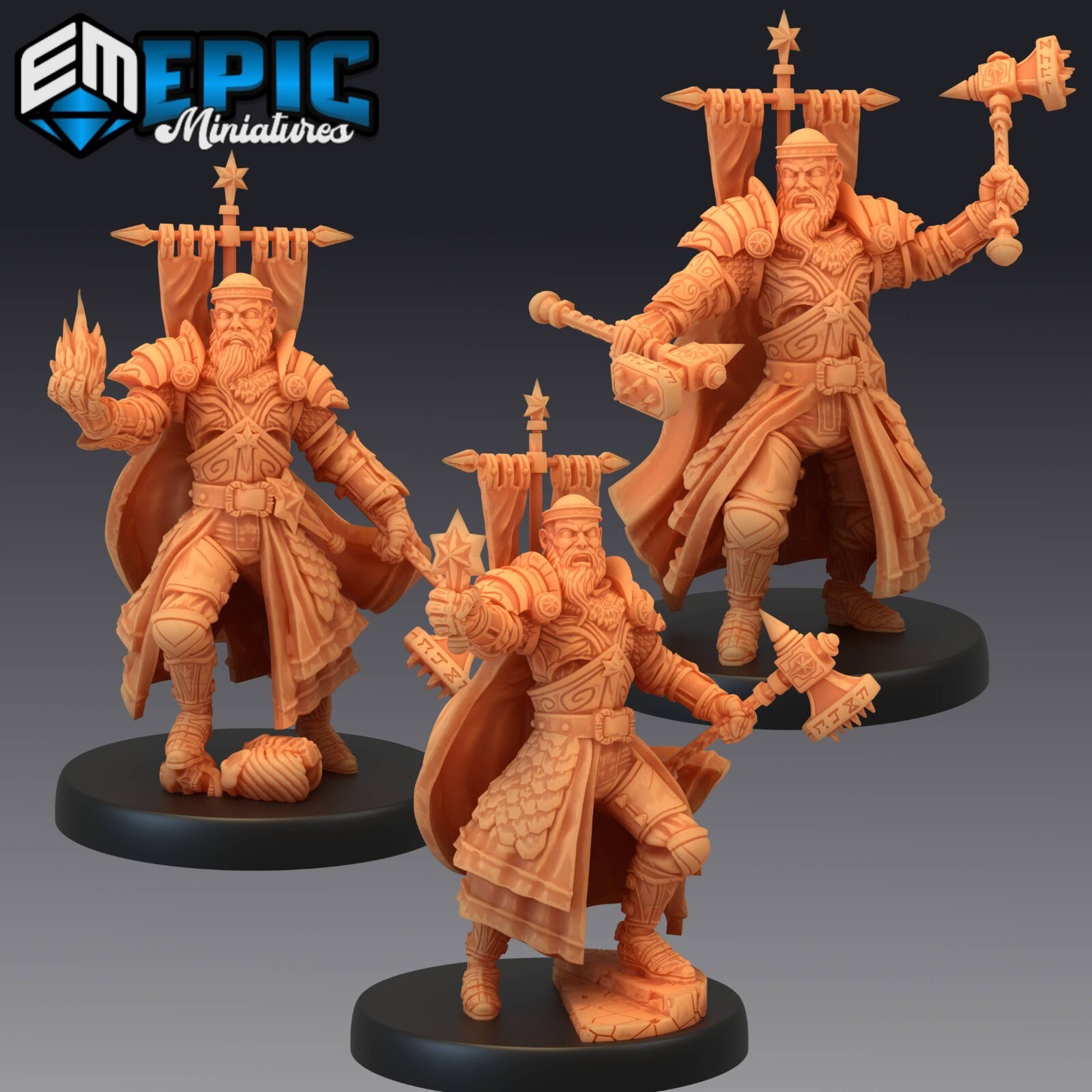 Warpriest Cleric Dungeons and Dragons Miniature D&D, Epic Miniatures Fantasy