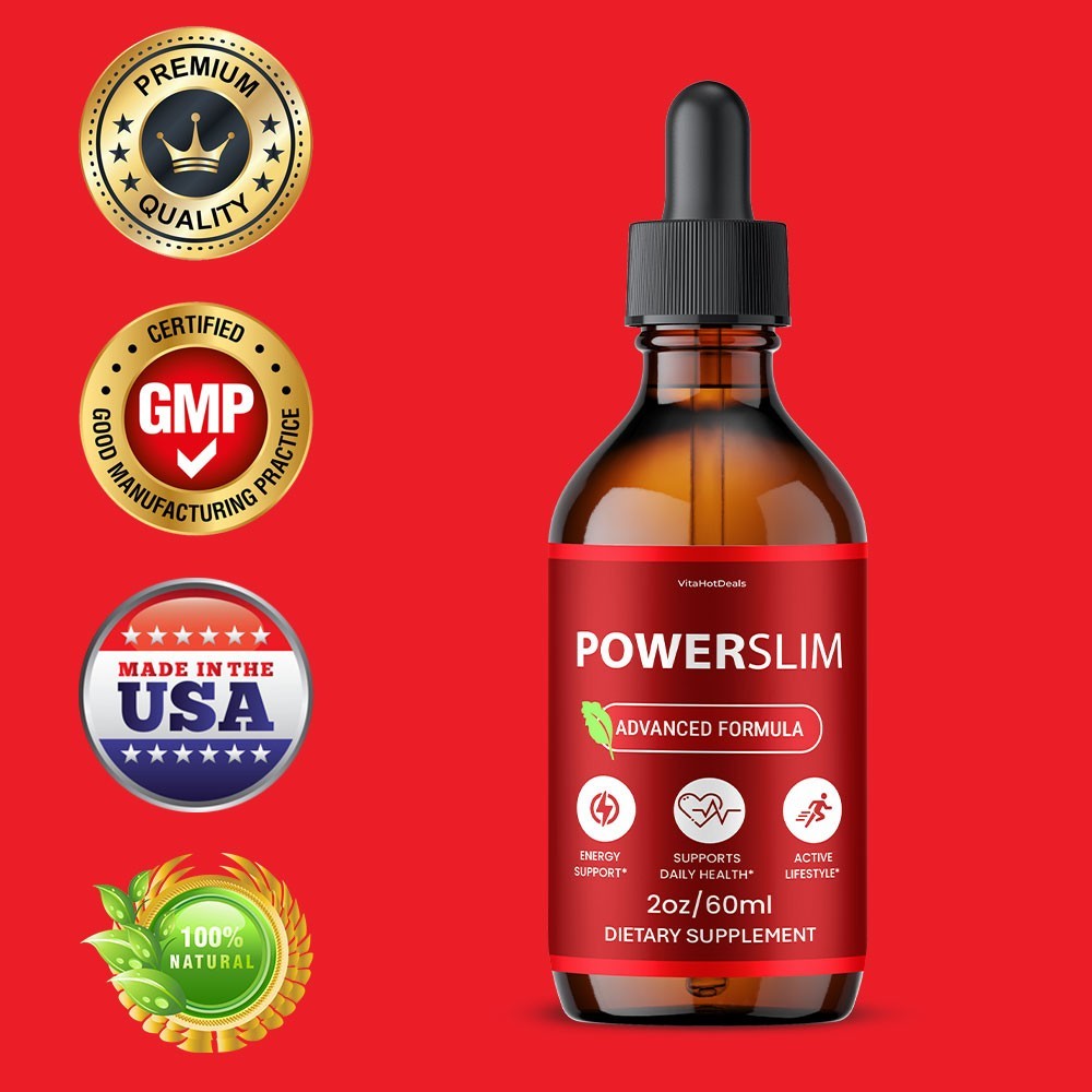 PowerSlim Drops Liquid Supplement, Max Strength, Power Slim Drops (1 Pack)