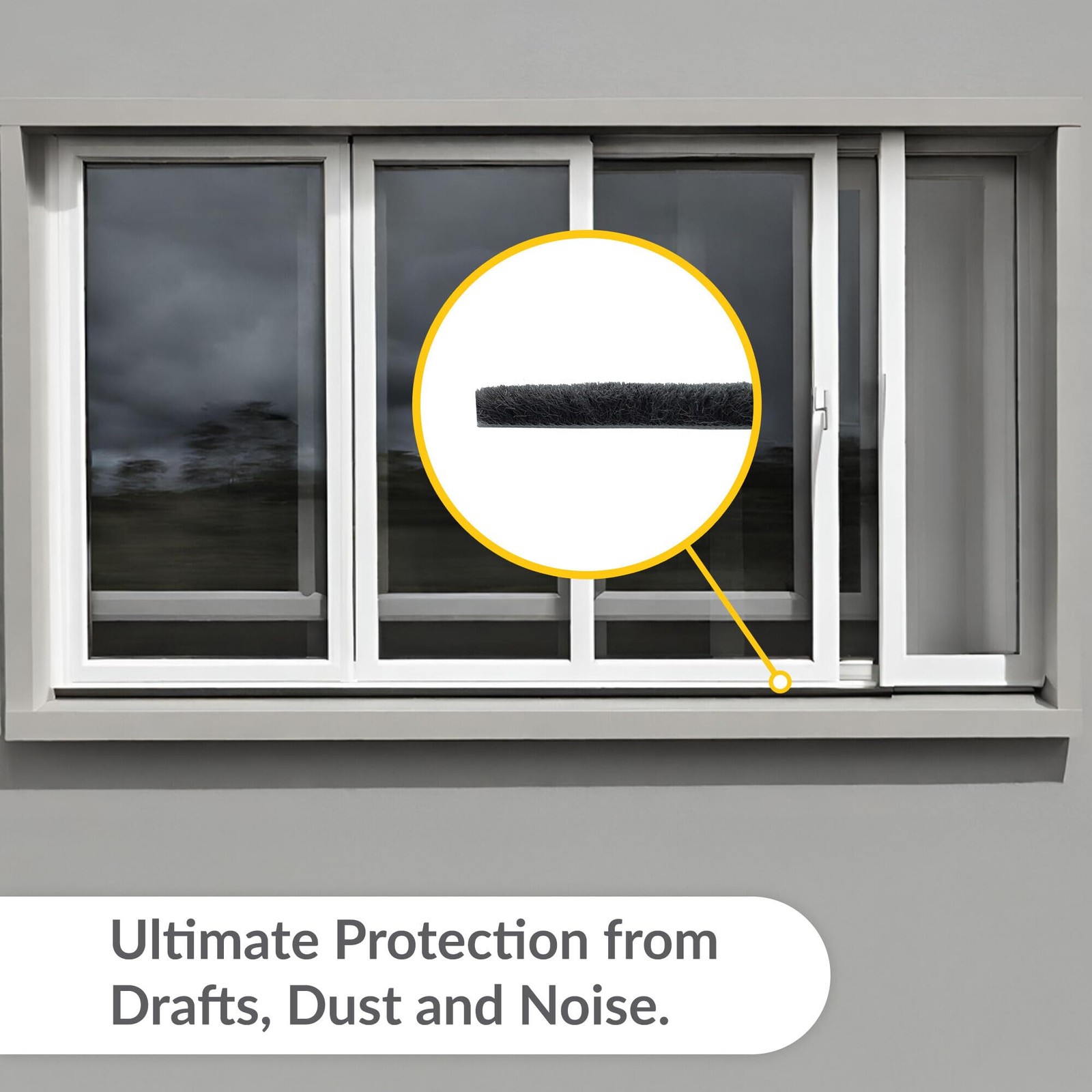 High Density Window Pile - 100 Roll, 0.300 Pile Height, Gray, High-Density We...
