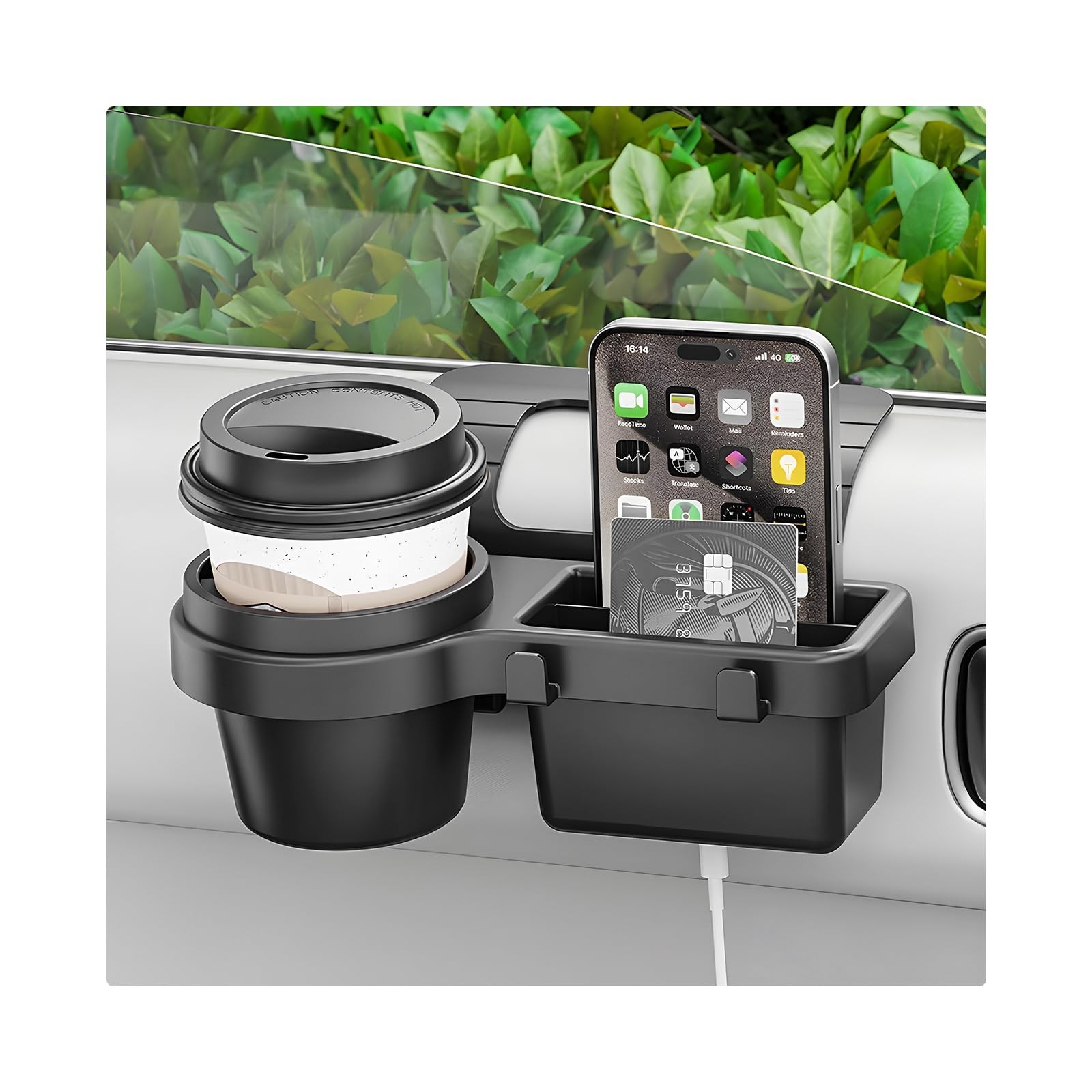 Car Window Multifunctional Storage Organizer Vehicle Door Side Rack Cup Holder
