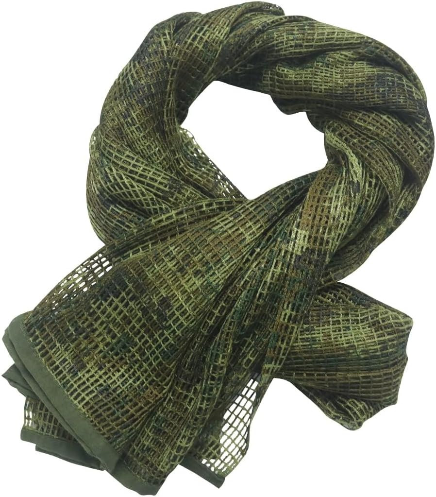 Sniper Veil Camo Scarf Double Printing Tactical Military Camouflage Mesh