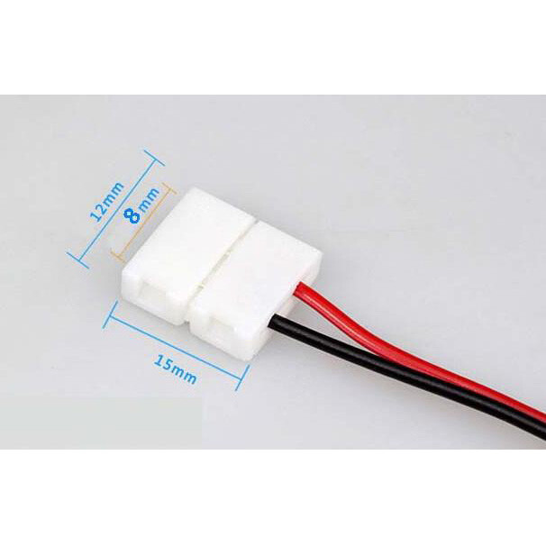 10pcs 2pin Connector Clip Adapter Wire to 8mm 10mm LED Strip 3528 2835 5050 5630