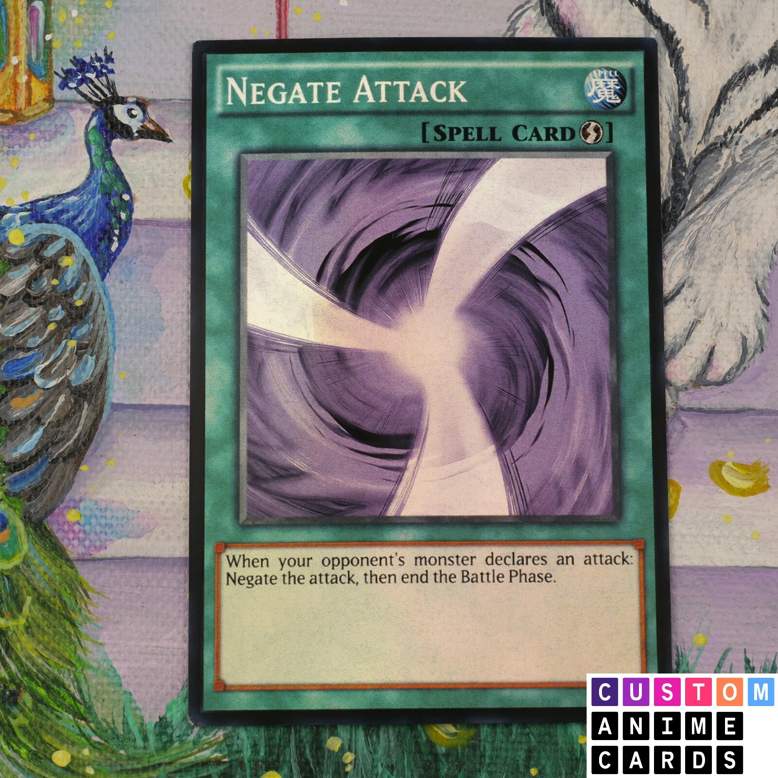 Negate Attack ANIME EFFECT HOLO card