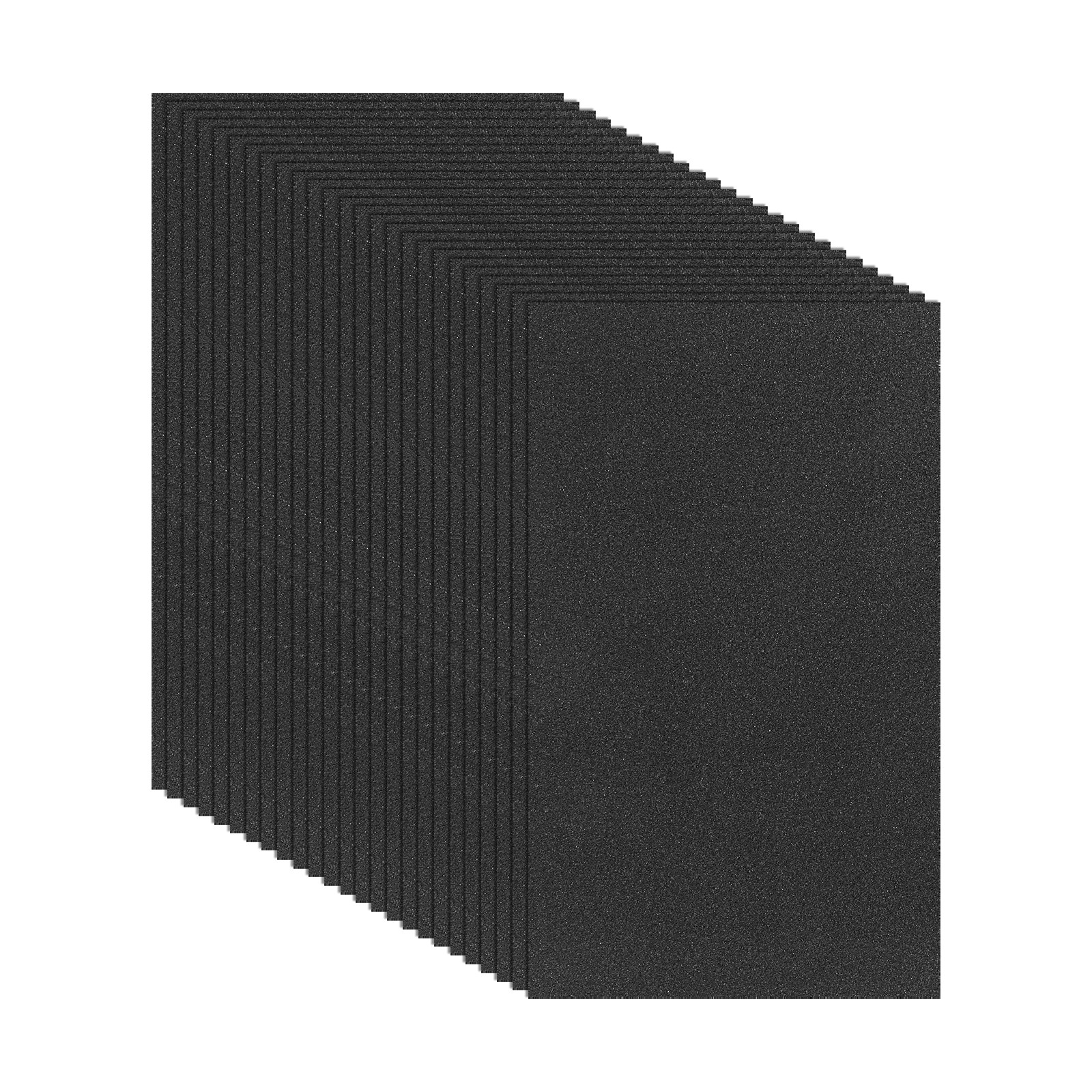 25 Pack 5.5" x 9" Sandpaper, 220 Grit Sand Paper for Wood Furniture