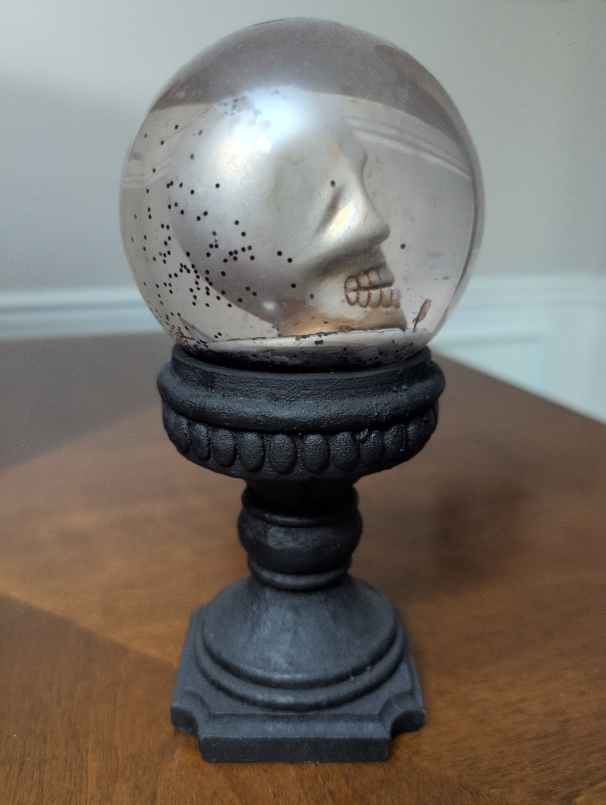 Decorative Skull Globe With Base