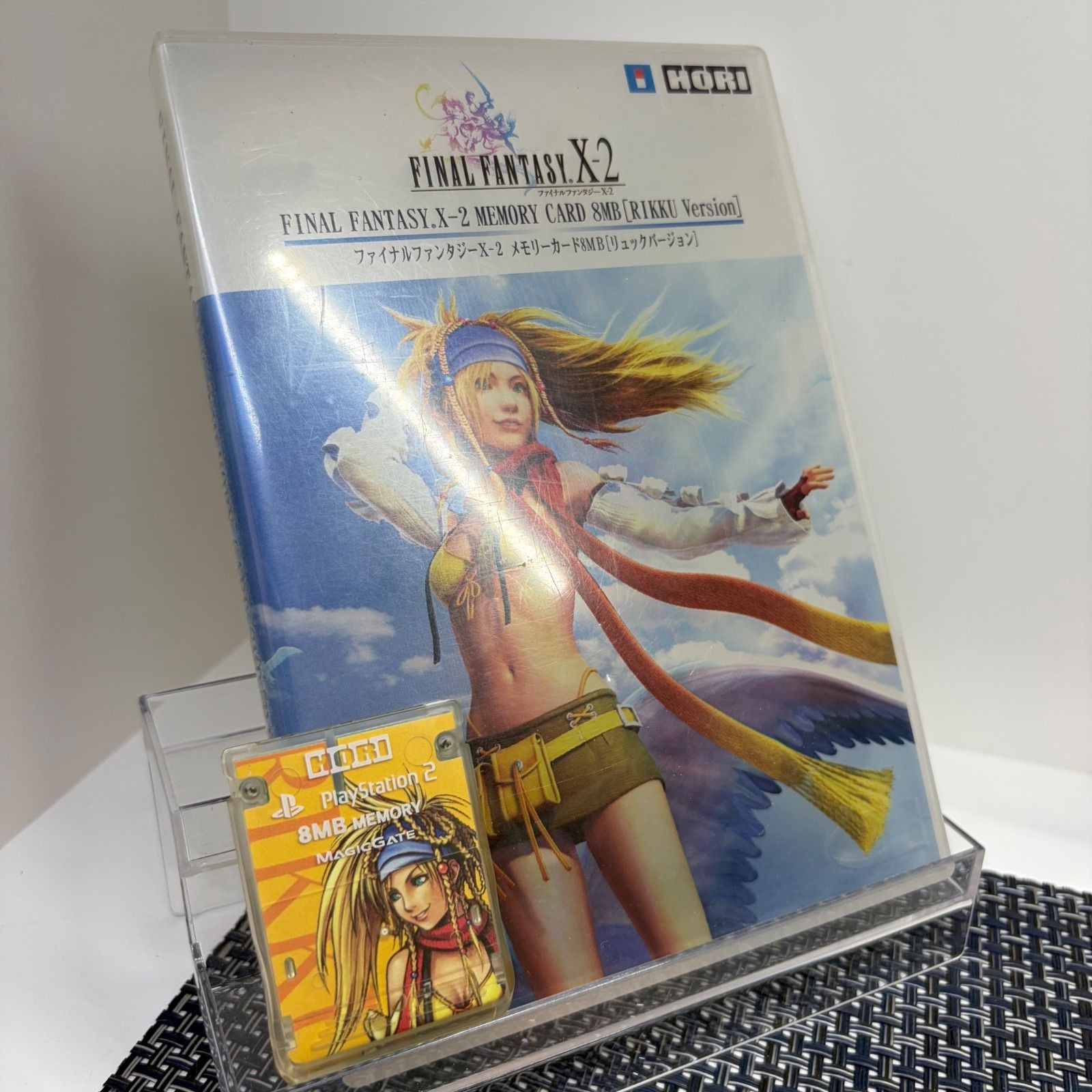 HORI Final Fantasy X-2 Rikku PS2 8MB Memory Card With Case Used