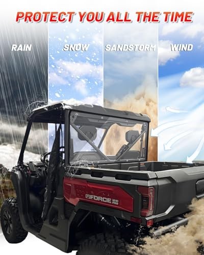 Uforce U10 Pro Rear Windshield Compatible With CFMOTO UFORCE U10 Pro/Pro XL