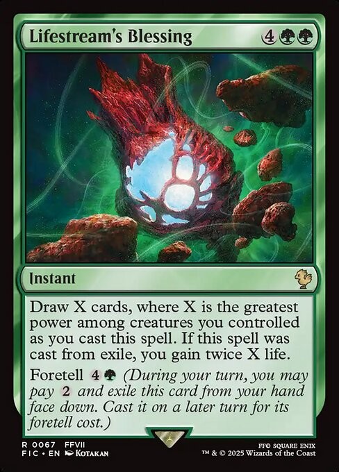Lifestream's Blessing 67 R Normal FIC MTG NM