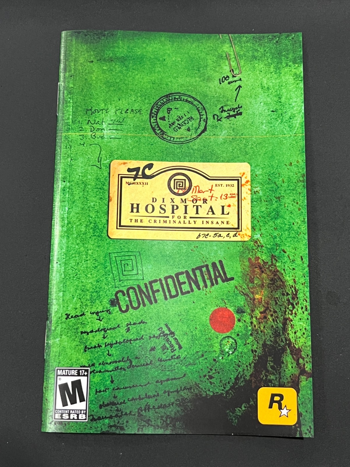 Replacement Manual for - Manhunt 2 - Sony PS2 Instruction Booklet