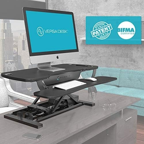VERSADESK® PowerPro™ 40" Electric Standing Desk Converter - Adjustable Height