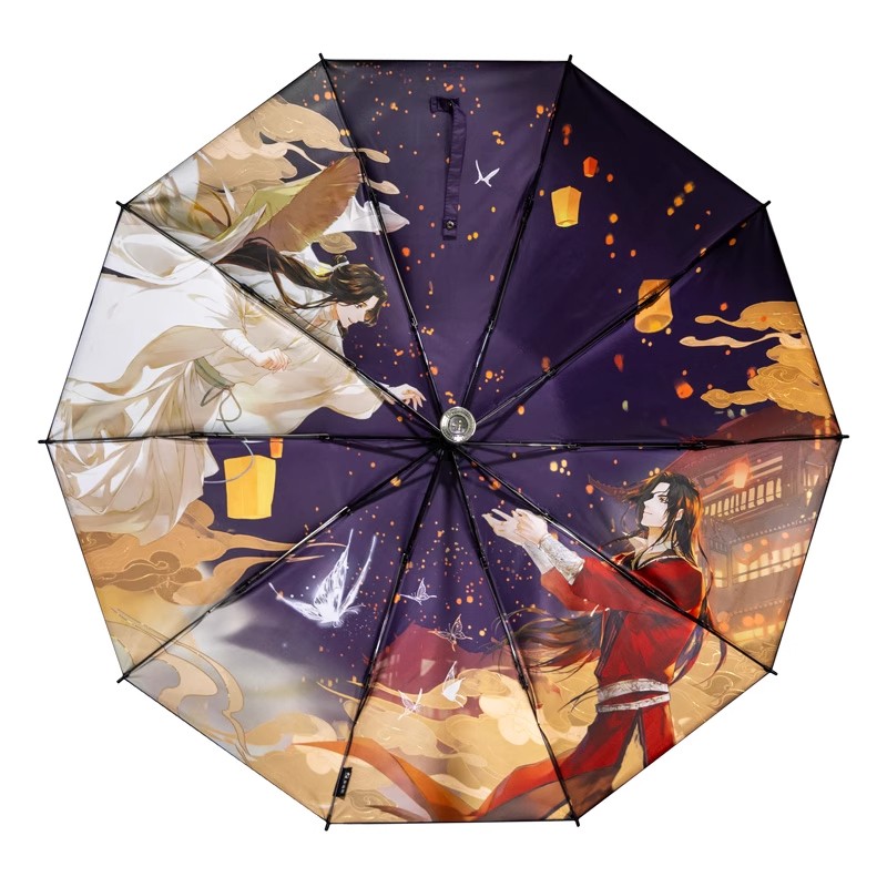 Heaven Official's Blessing‌ Automatic Folding Umbrella With LED Flashlight Gift