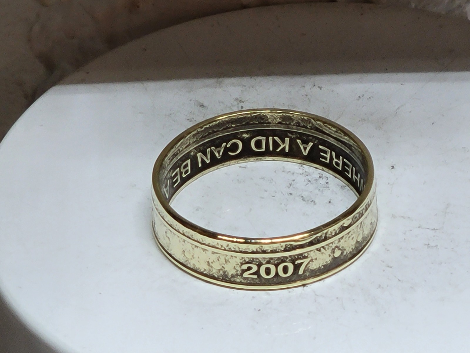 CHUCK e CHEESE - 2007 - Size 11 Token Coin Ring