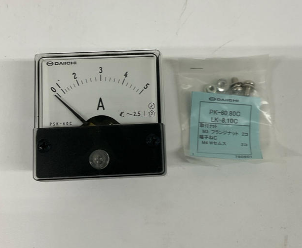 Daiichi Electronics 10-10855 5-Amp Panel Meter PSK-60C