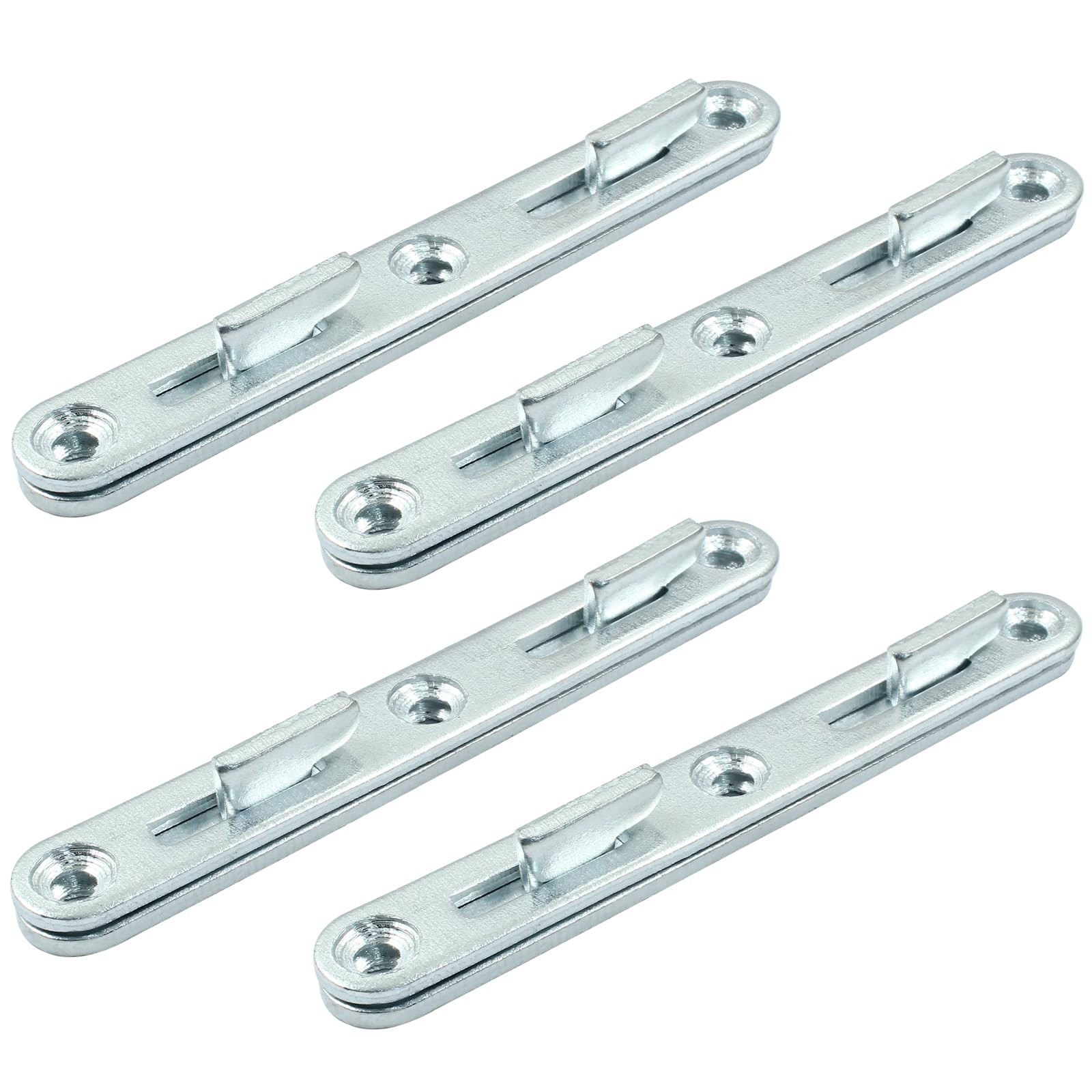 Hordion 4 Sets 5"" Bed Rail Fasteners, Wood Bed Rail Fittings Furniture Bed F...