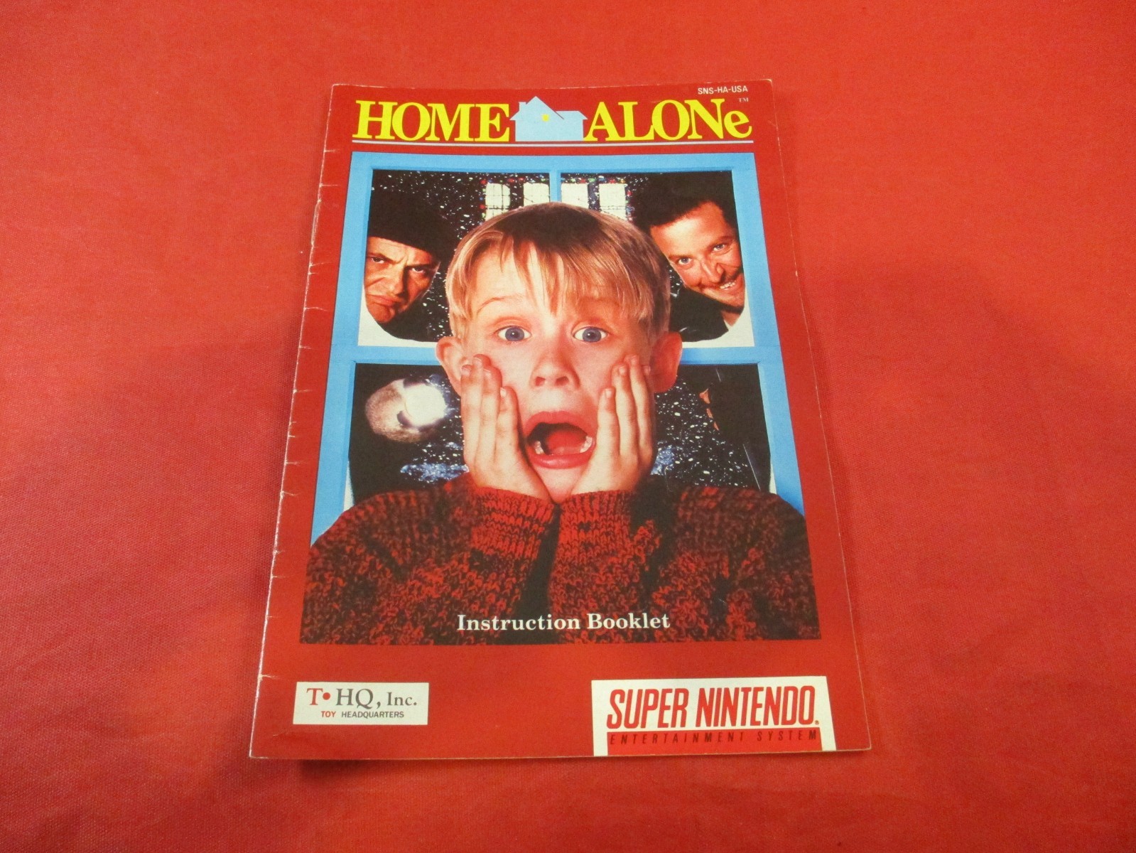 Home Alone 1 Super Nintendo SNES Instruction Manual Booklet ONLY