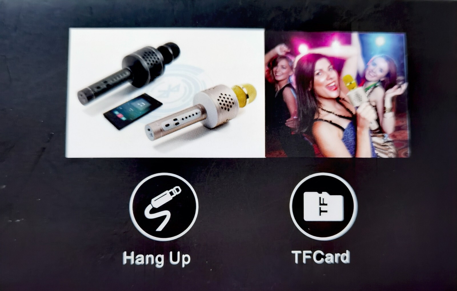 Wireless Bluetooth Karaoke Glod Microphone for MIANOVA Machine Nova-20KK SEALED
