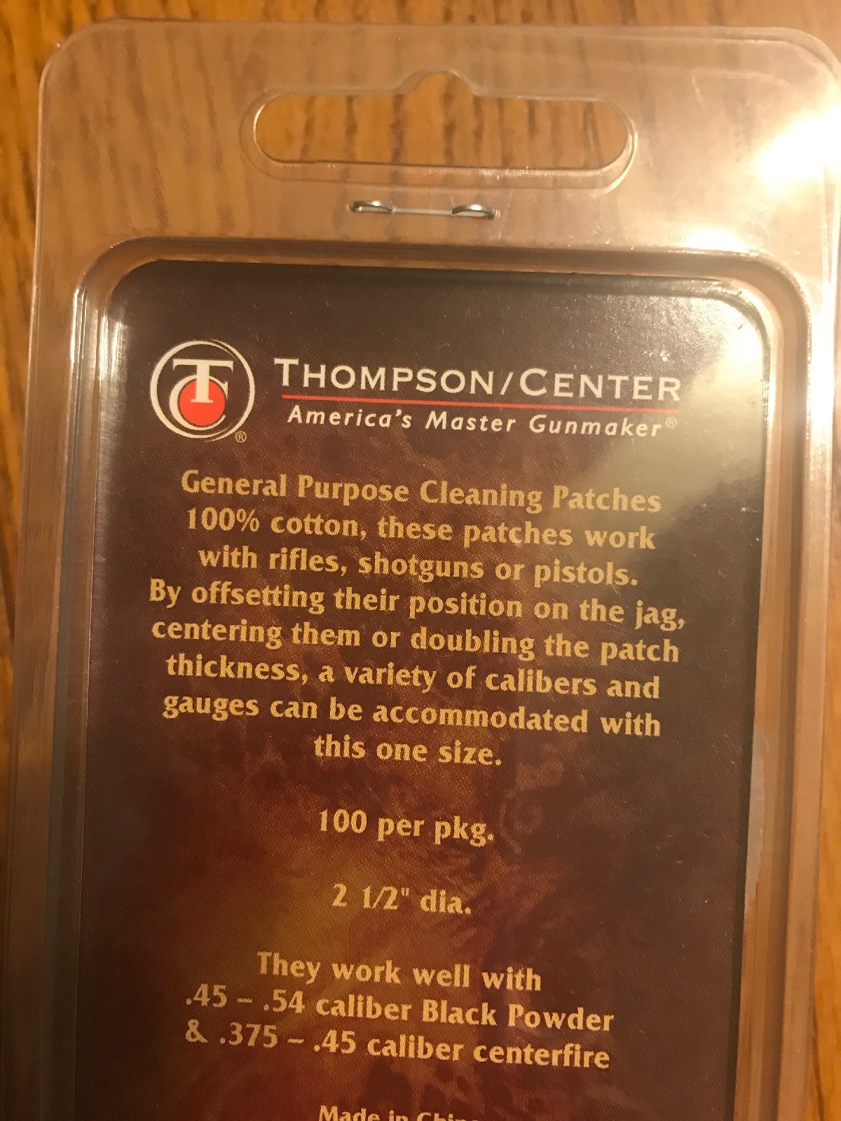 Thompson Center Accessories Cotton Patches, 2 1/2 " (Per 100) No. 7037 Ships N24