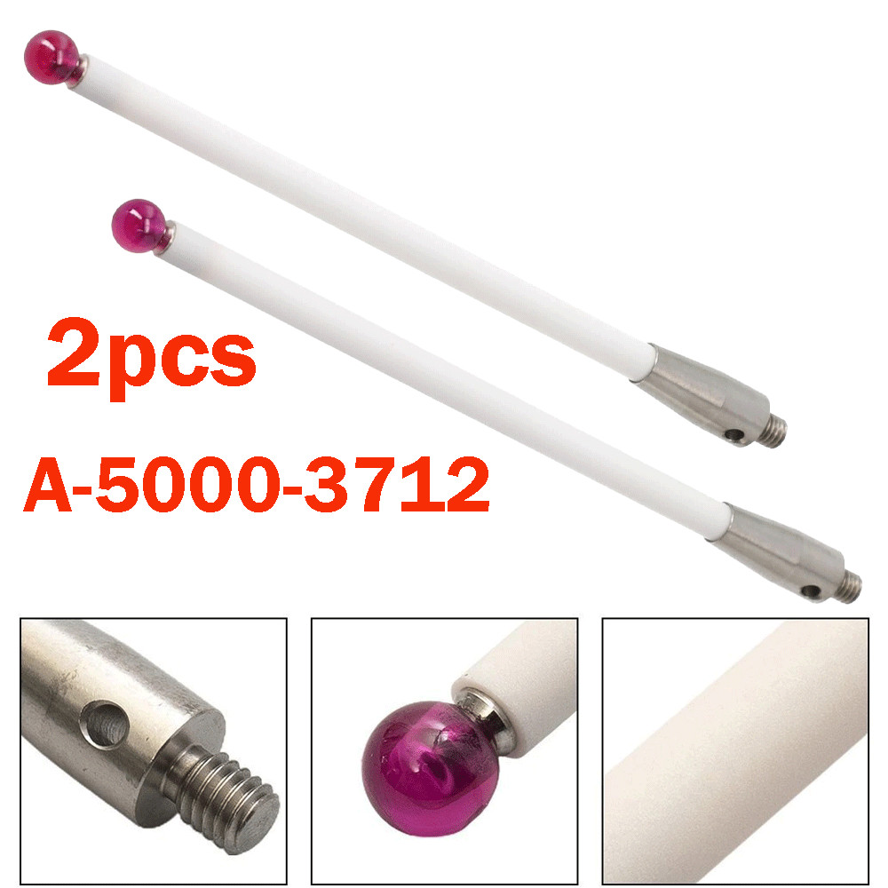 2pcs For Renishaw A-5000-3712 CMM Probe Stylus 100mm/Ceramic Stem 6mm Ball Tip#