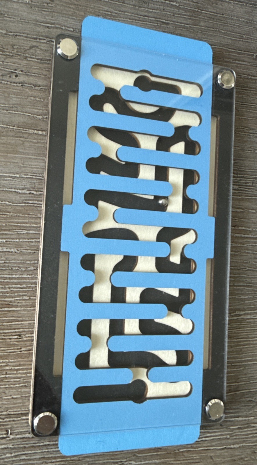 Big Time Toys Wooden Labyrinth Blue Gravity Maze