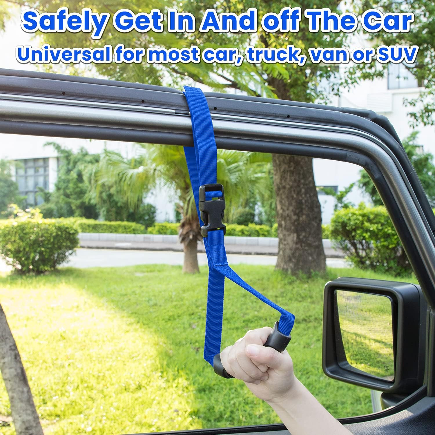 Auto Cane Grab Handle - Adjustable Standing Aid Safety Portable Vehicle Support