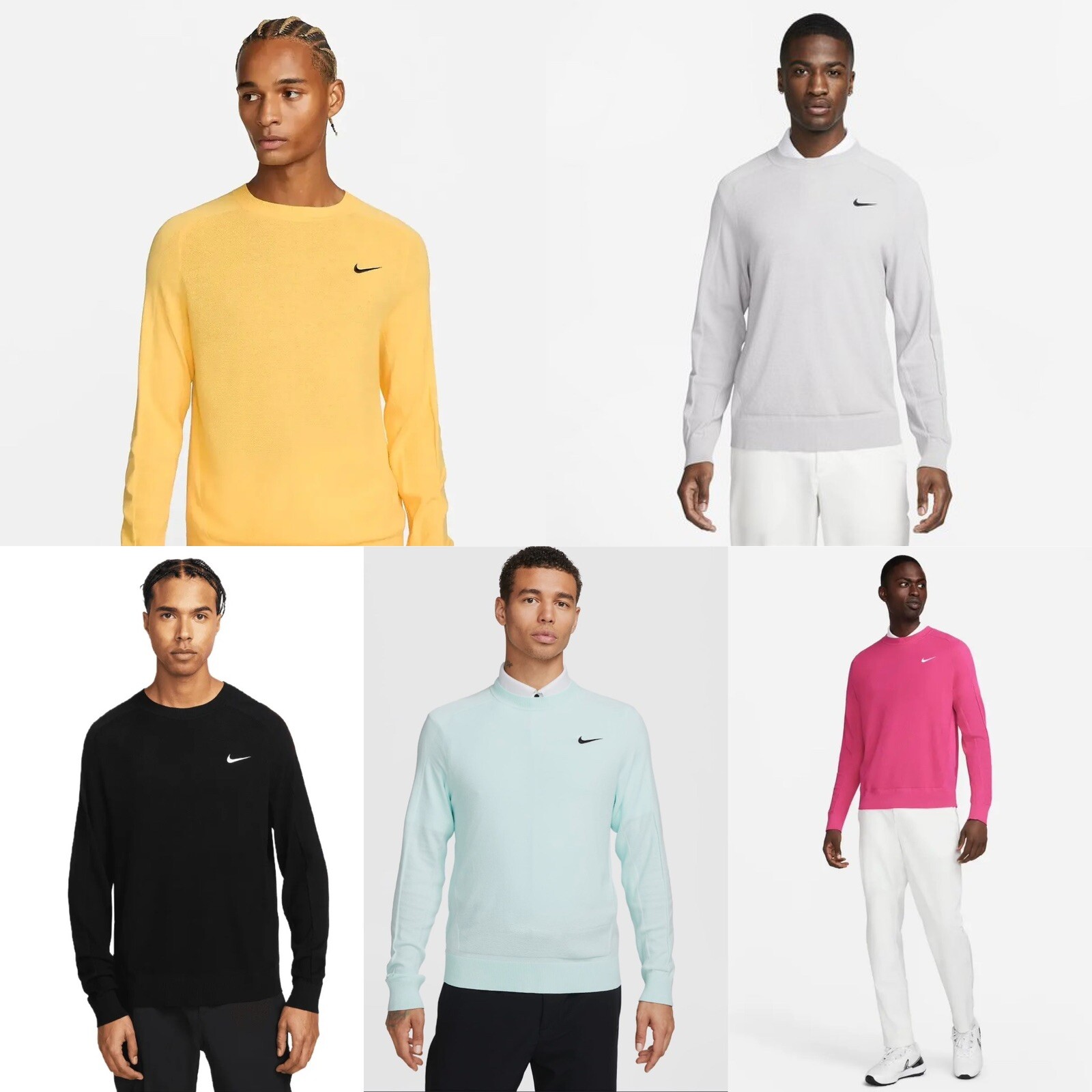 🐅 Nike Tiger Woods Golf Sweater Crew Neck DR5291 ALL SIZES & COLORS S, M, L, XL
