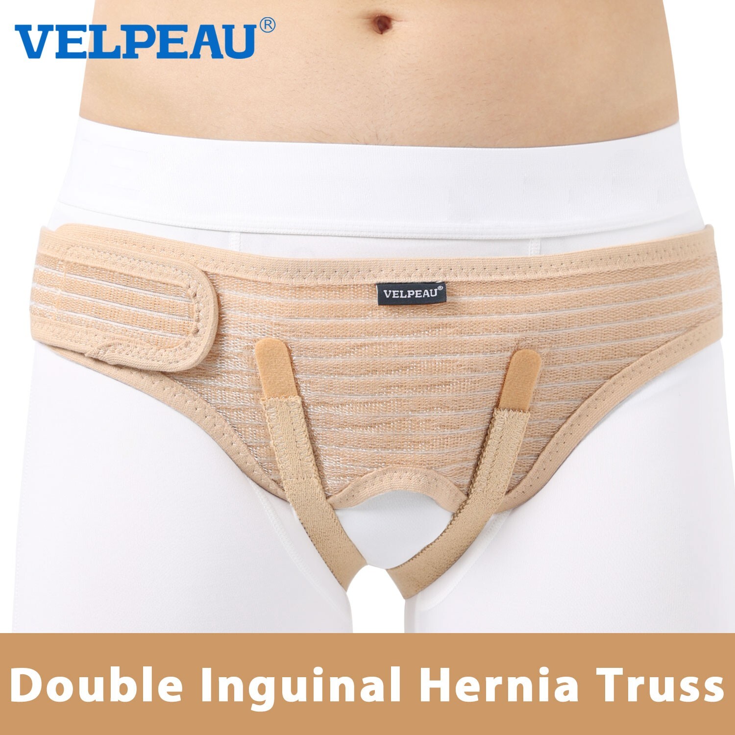 Velpeau Inguinal Hernia Support Belt Double Groin Hernia Pain Relief Truss Brace