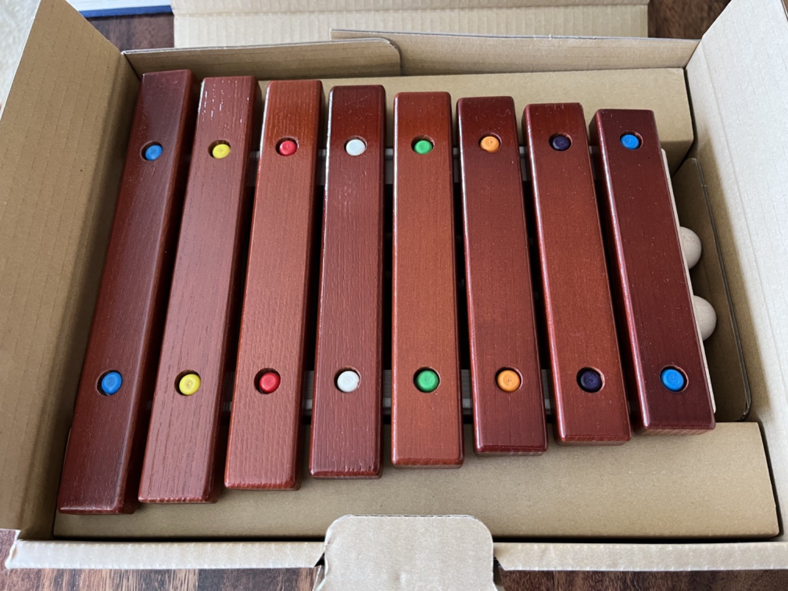 NIB Xylophone Mastro Geppetto Japanese Musical Instrument Wooden Toy Children