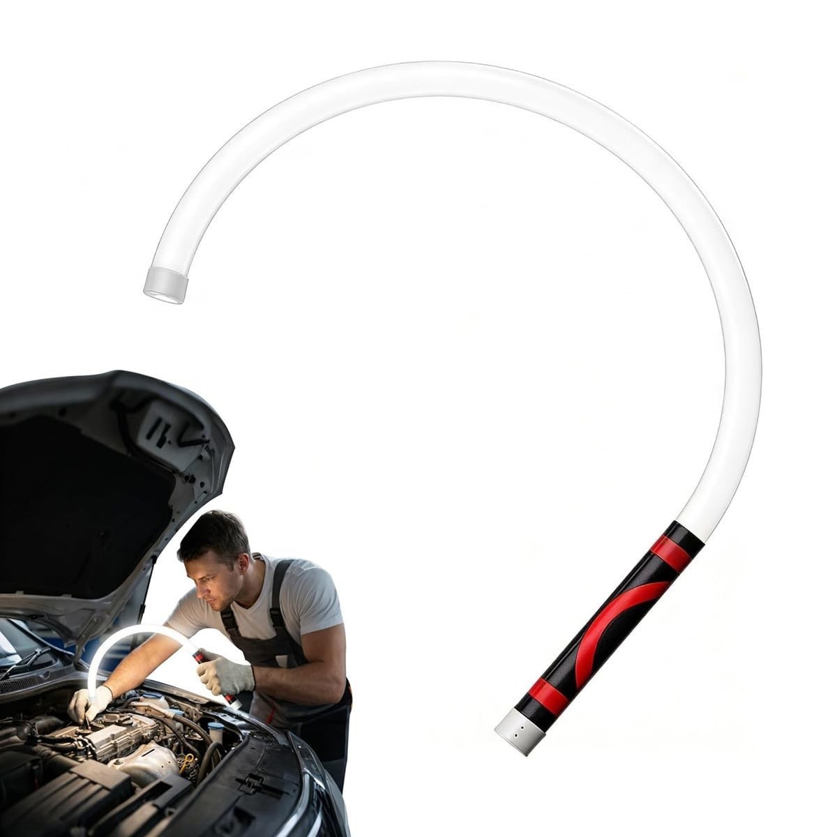 30" Bendable Mechanic Work Light Flexible LED Flashlight Stick for Car Repair