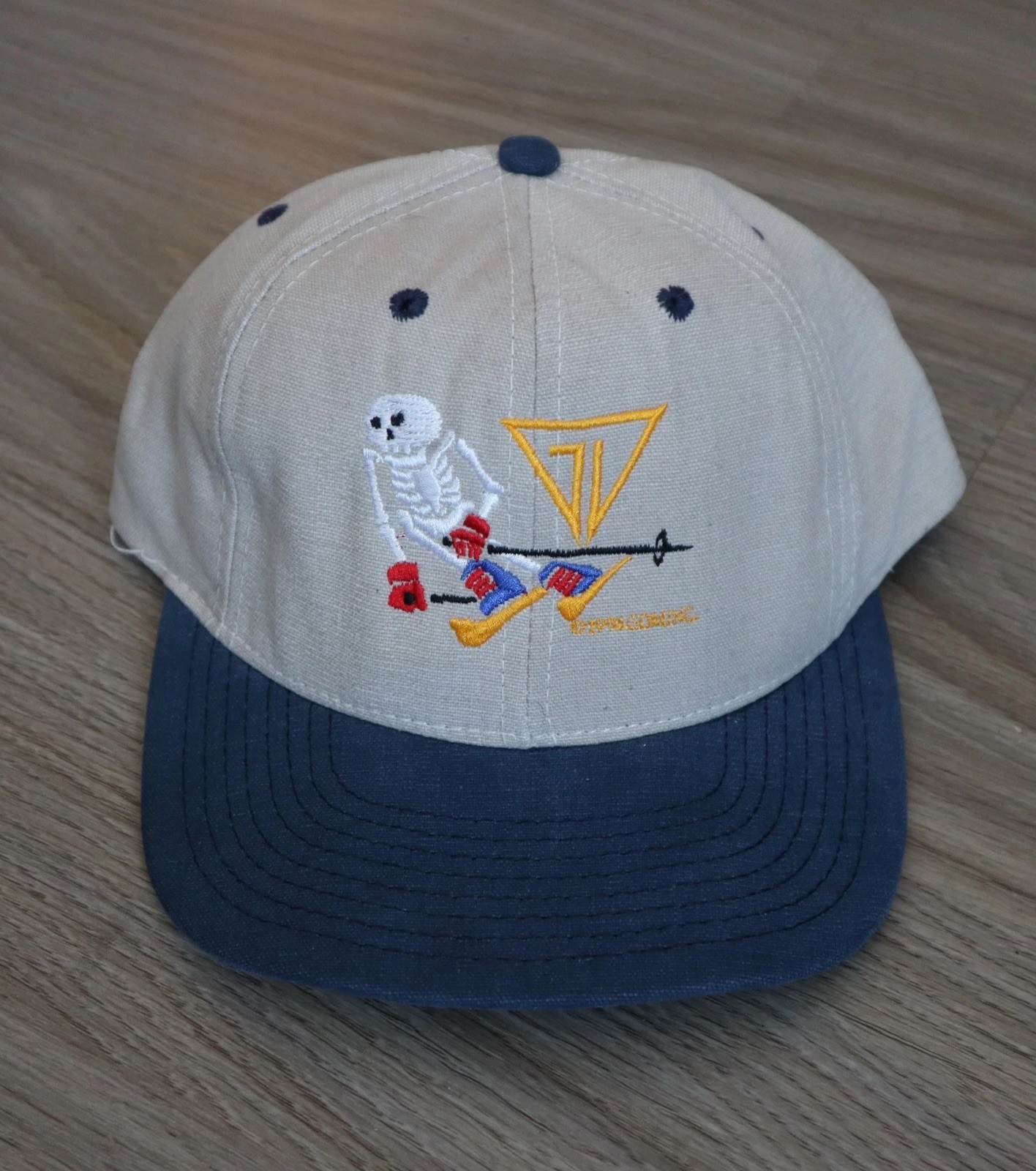 Vintage 90s Grateful Dead Ski Hat Snapback Balzout Skeleton Adjustable Rock RARE