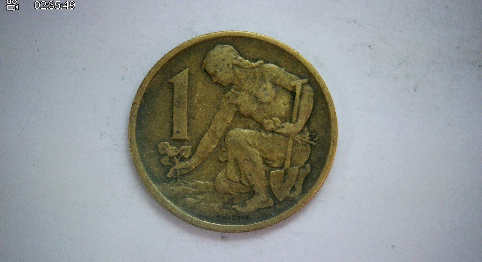 Czechoslovakia 1970 1 Koruna Czechoslovak Socialist Republic (worker with sickle