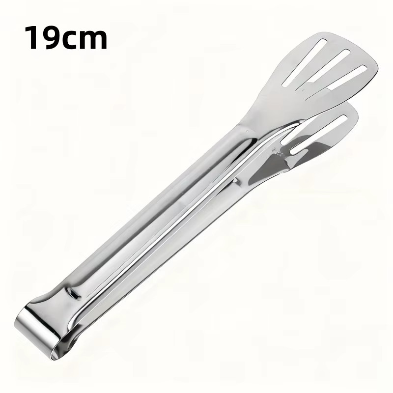 Stainless Steel Clamps 7-Inch Self-Serve Tongs Suitable for Buffet, Salad, Appet