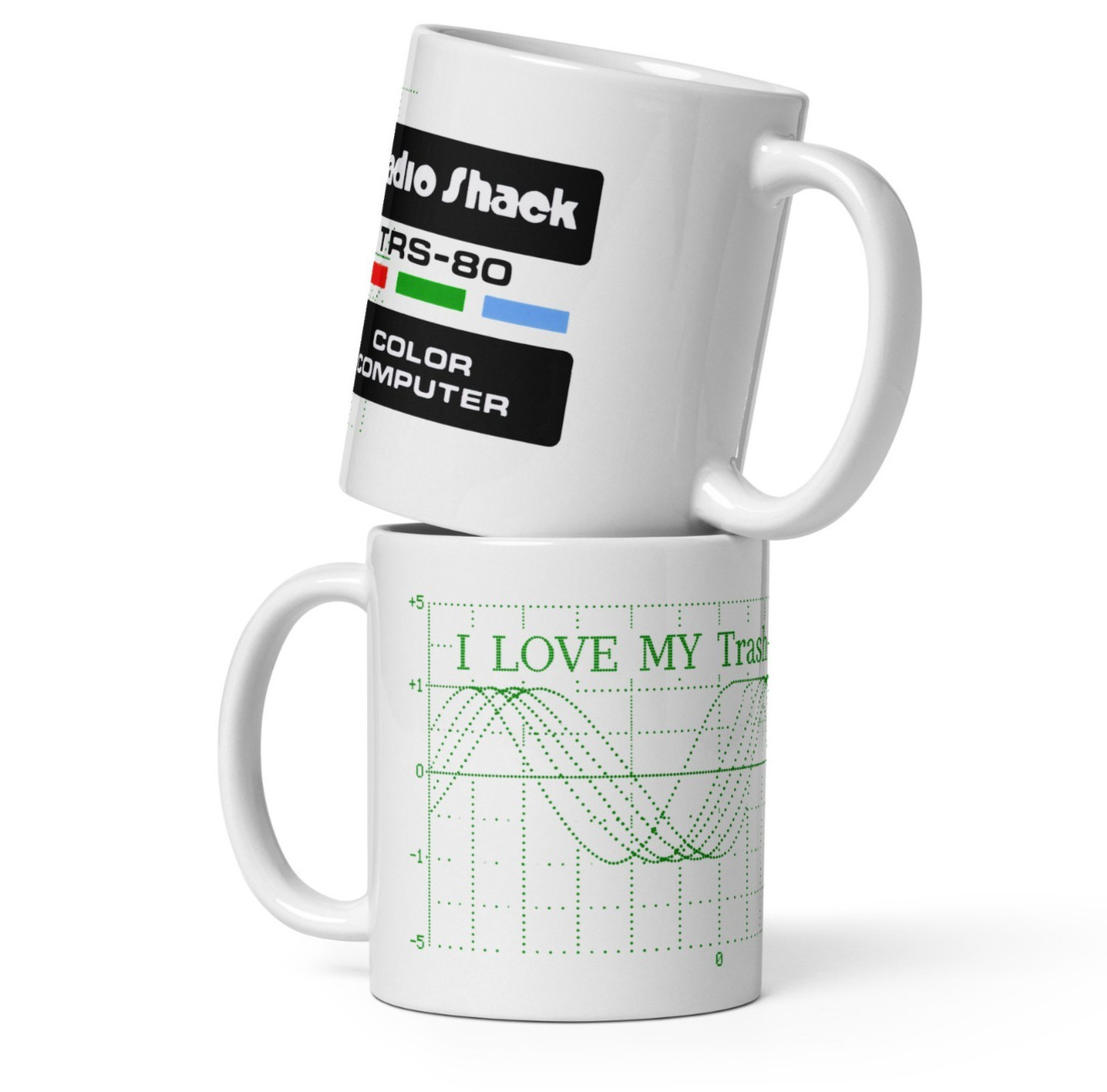 TRS-80 Color Computer Retro Coffee Mug 11oz Radio Shack I Love My Trash Gift