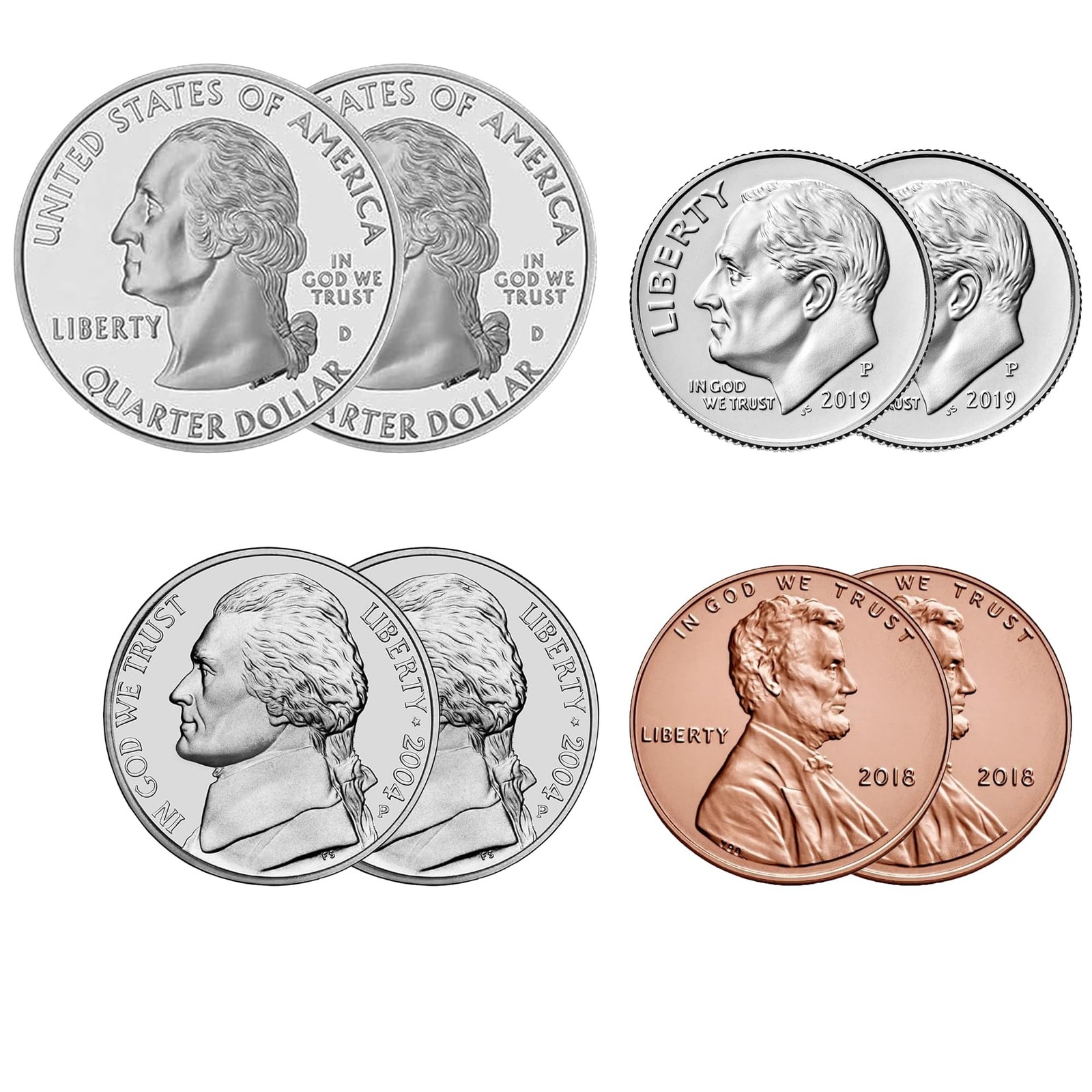Double Headed Coin Magic Trick Package | Sided Heads 4 Combo