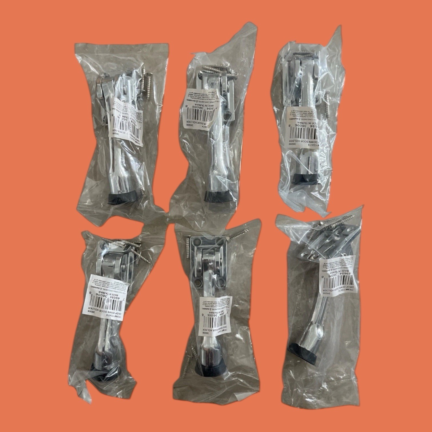 Ultra Hardware 4" Chrome Drop Down Door Holder (6 Pack) S2