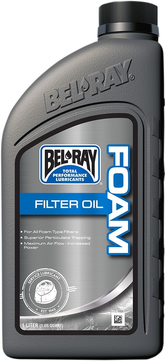 Bel-Ray Foam Filter Oil 1L 99190-B1LW Full-synthetic foam filter oil, 1L bottle